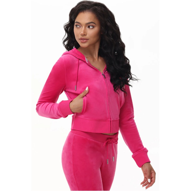 Juicy Couture - OG Big Bling Velour Hoodie, Free Love