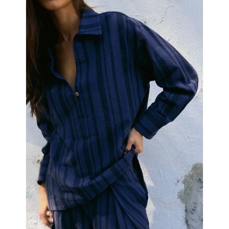 Free-est at Free People - Oversized Fallon Top - in Navy Aura