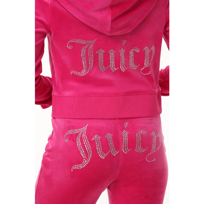 Juicy Couture - OG Big Bling Velour Hoodie, Free Love