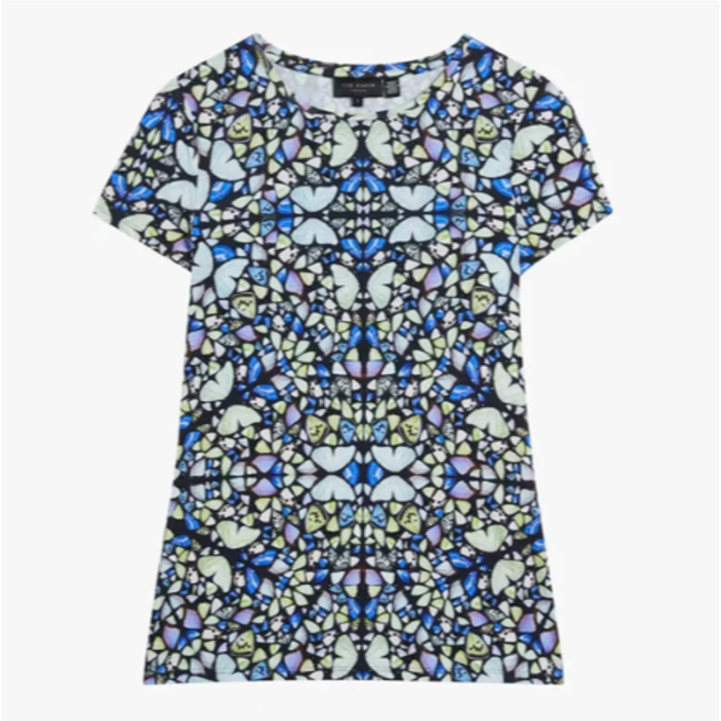 1259 ⎮ Ted Baker - Blue Print Maraly T-Shirt