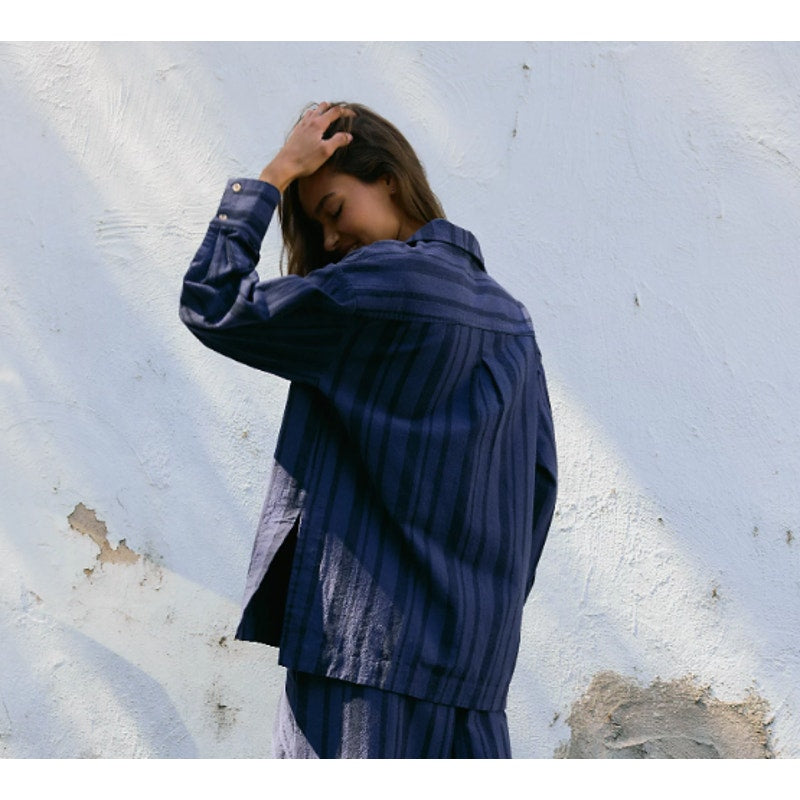 Free-est at Free People - Oversized Fallon Top - in Navy Aura