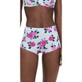 Good American Satin Boy Swim Shorts in Lavender. - Size M