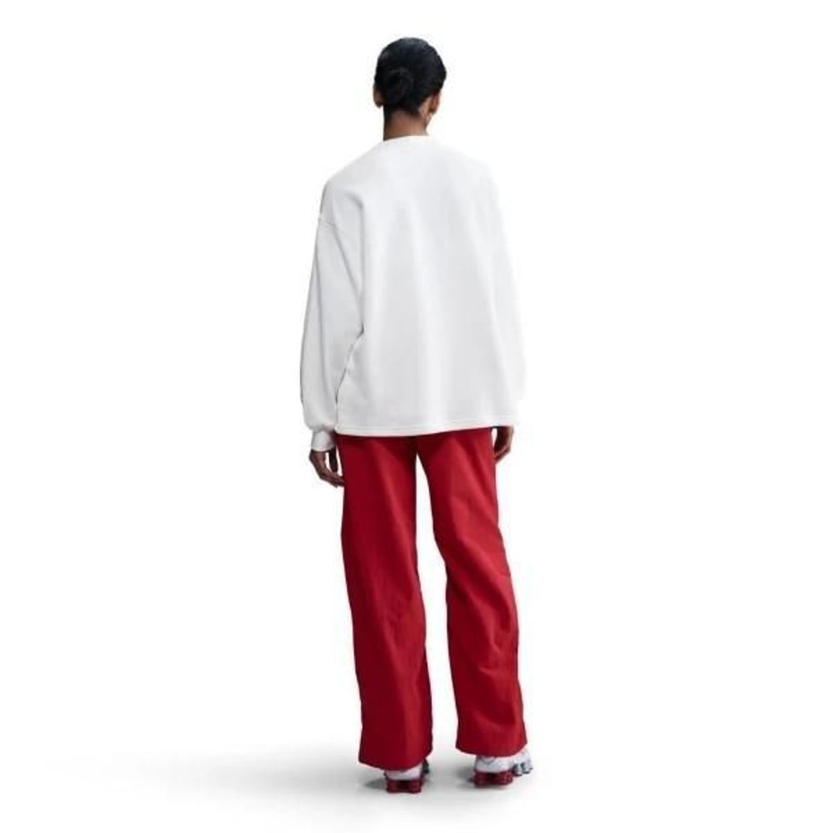 Women's Oversized Crew-Neck French Terry Sweatshirt