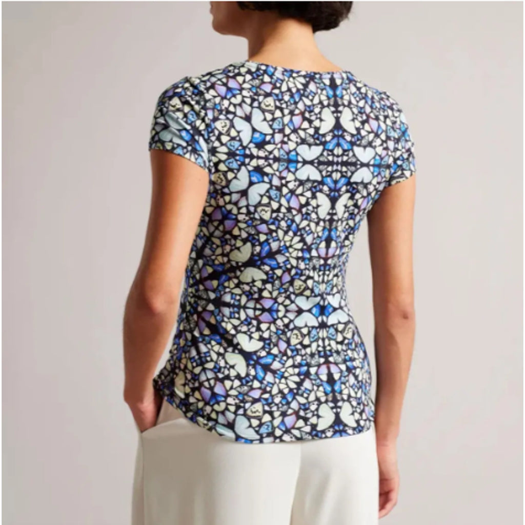 1259 ⎮ Ted Baker - Blue Print Maraly T-Shirt