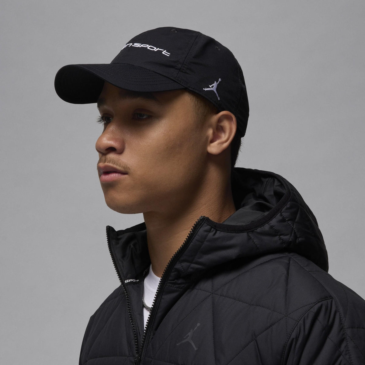 Jordan Club Unstructured Adjustable Hat M/L Black/White